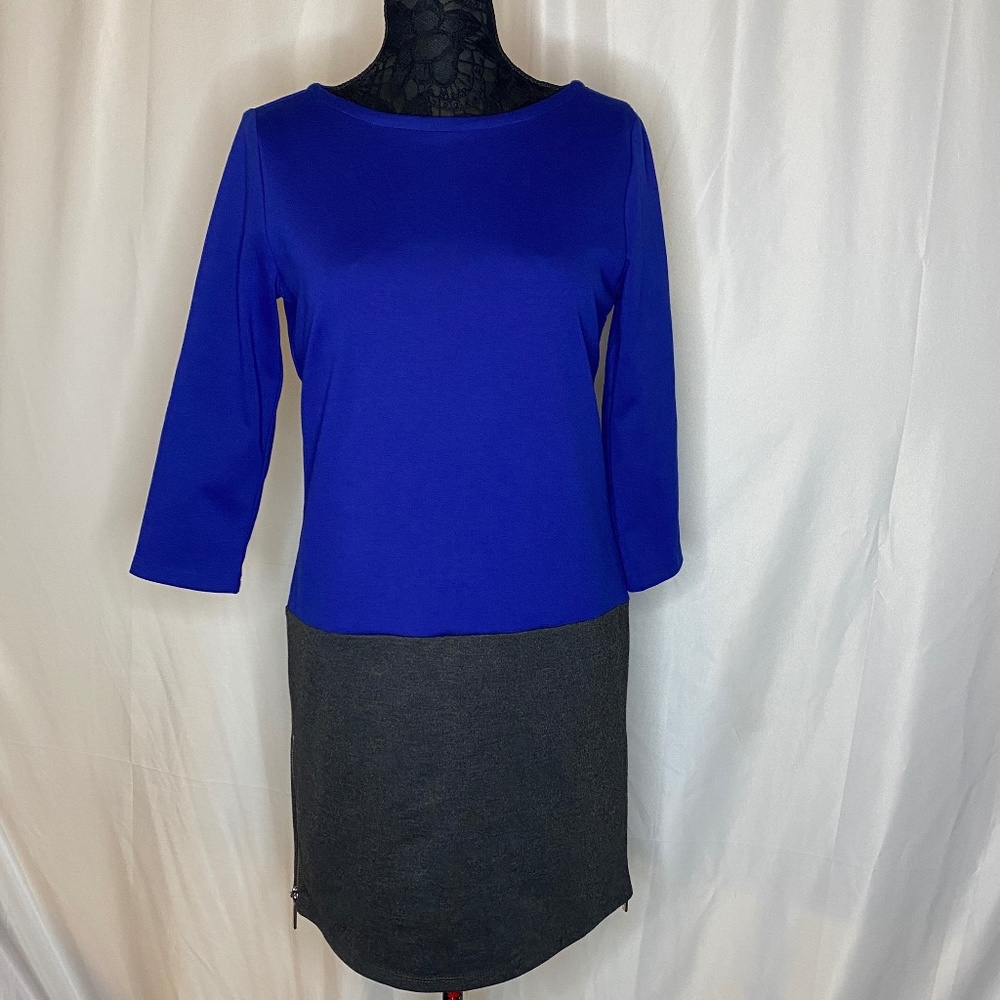 MICHAEL Michael KorsColor block Royal Blue and Gray Dress size 10